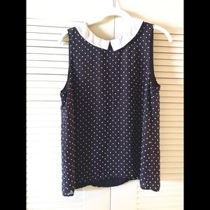 CECE POLKA DOT BLOUSE